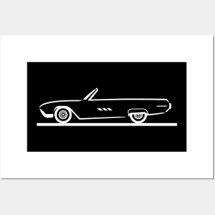 1963 Ford Thunderbird Convertible Posters and Art